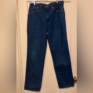 Wrangler Dark Blue Men's Straight Jeans